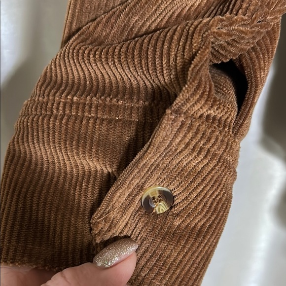 Brown Corduroy Button-Up Shirt - Picture 4 of 5